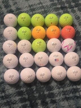 25 Vice Golf Balls In Very Good To Mint Playing Condition.